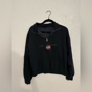 Women’s half zip long sleeve sweater
